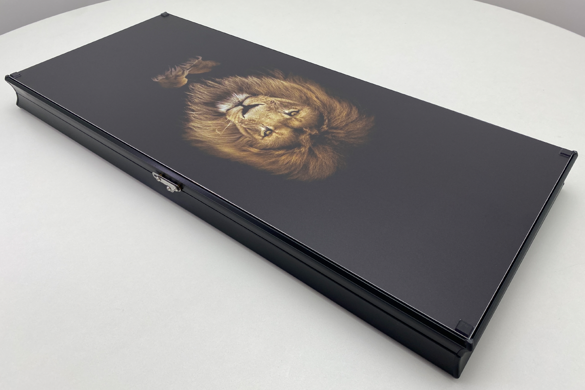 Exclusive: "The Lion" — Tempered Glass Backgammon