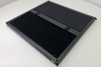 שחמט בלעדי: "ג'ייד אימפריאלי" — זכוכית מחוסמת ירוקה ושקופה, 50×50 ס"מ