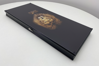 בלעדי: "The Lion" — שש־בש מזכוכית מחוסמת — premium tempered-glass שש־בש set