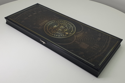 בלעדי: "Power of Bitcoin" — שש־בש מזכוכית מחוסמת — premium tempered-glass שש־בש set