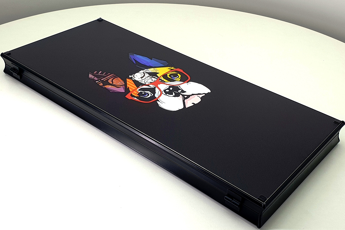 בלעדי: "Frenchie Pop Art" — שש־בש מזכוכית מחוסמת — premium tempered-glass שש־בש set